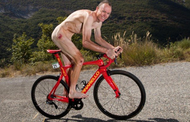 Chris Froome se desnuda para hablar sobre su fisionomía "Me siento un poco ridículo cuando me miro al espejo"
