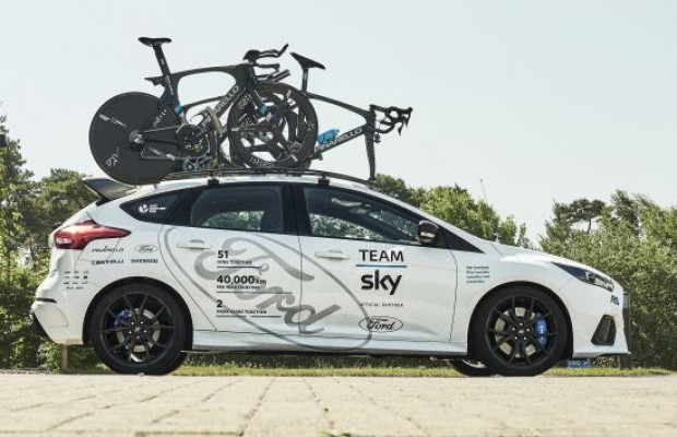 Ford Focus RS del equipo Sky,  su coche en el Tour de Francia 2017