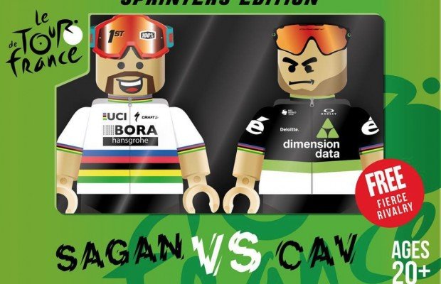 Los ciclistas profesionales se convierten en figuras de LEGO