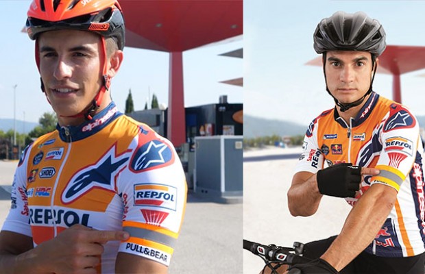 Marc Márquez y Dani Pedrosa comienzan una campaña a favor de los ciclistas