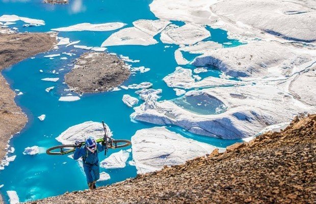 Mountain bike en el círculo polar ártico