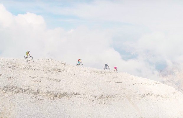 Precioso descenso en mountain bike desde los  3.225 metros del Tofana di Rozes