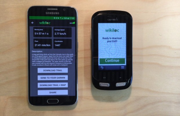 Ya puedes tener Wikiloc en tu Garmin