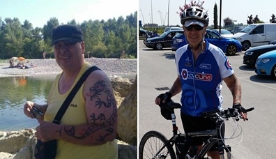 Este ciclista perdió 70 kg gracias a su mountain bike