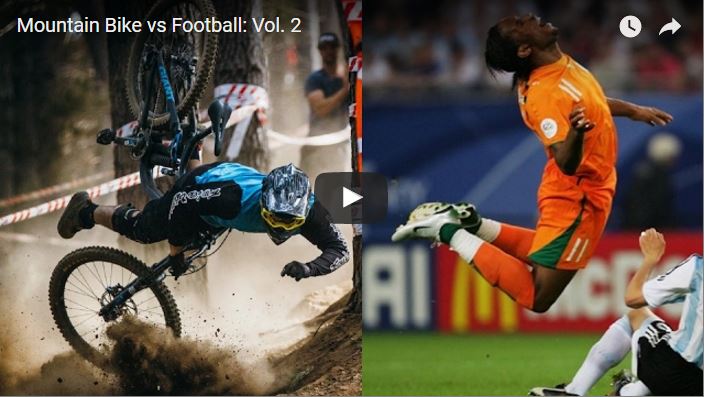 Mountain Bike vs. Fútbol VÍDEO